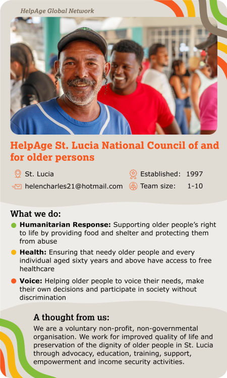 Helpage St. Lucia National Council of and for older persons